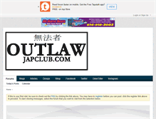 Tablet Screenshot of outlawjapclub.com